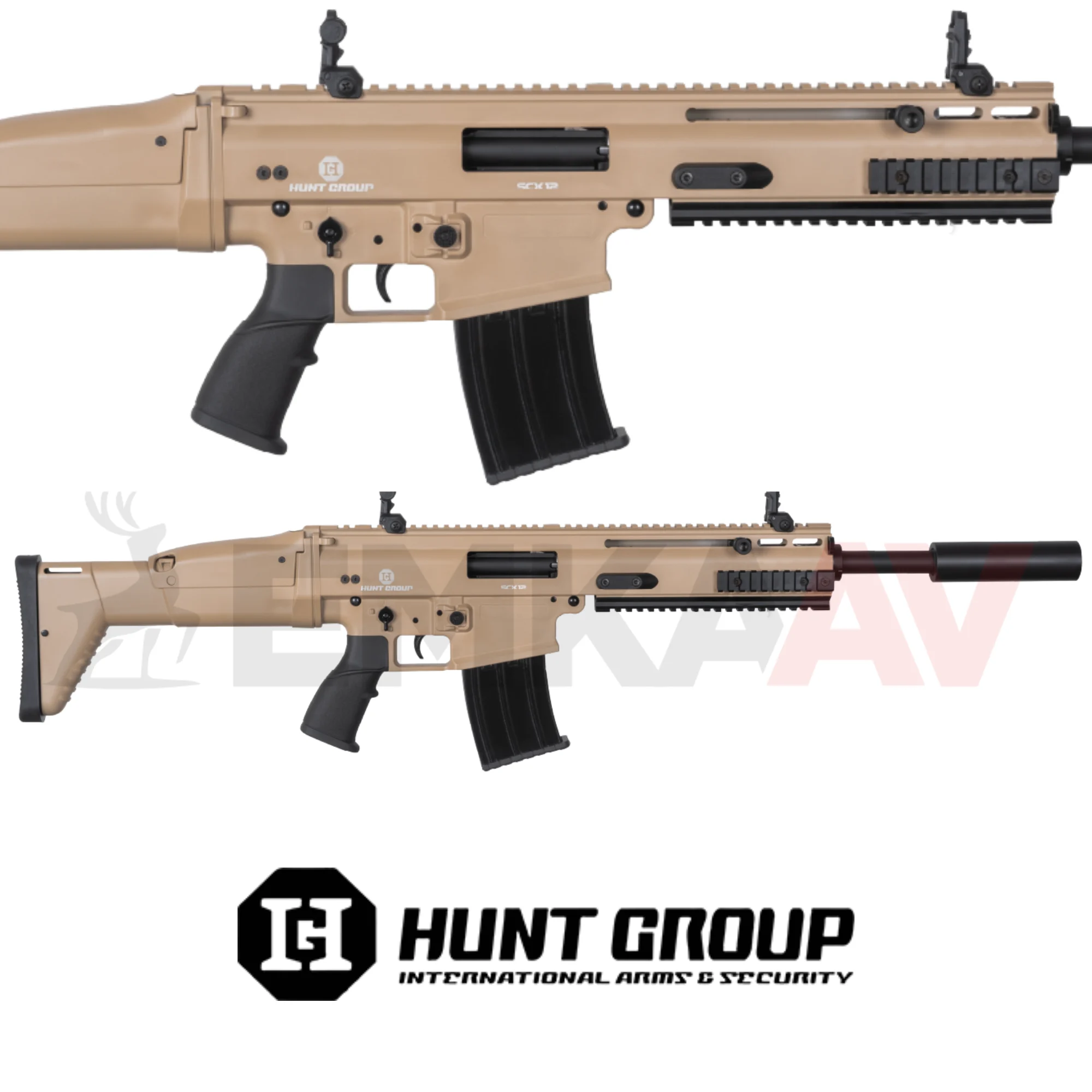 Hunt Group SCX12-003 FDE Şarjörlü Av Tüfeği (FN-SCAR)