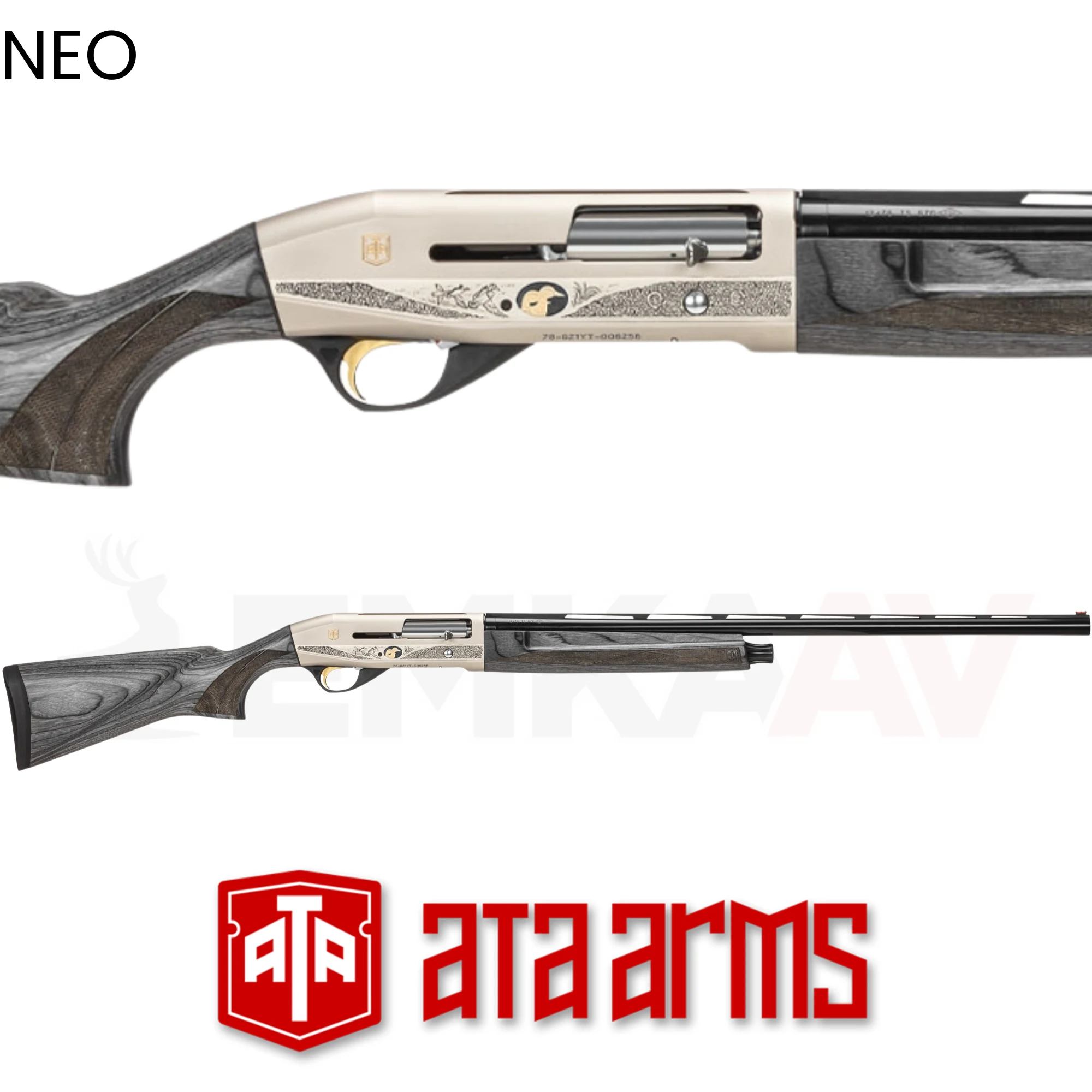 Ata Neo Lamine Gravürlü Yarı Otomatik Av Tüfeği