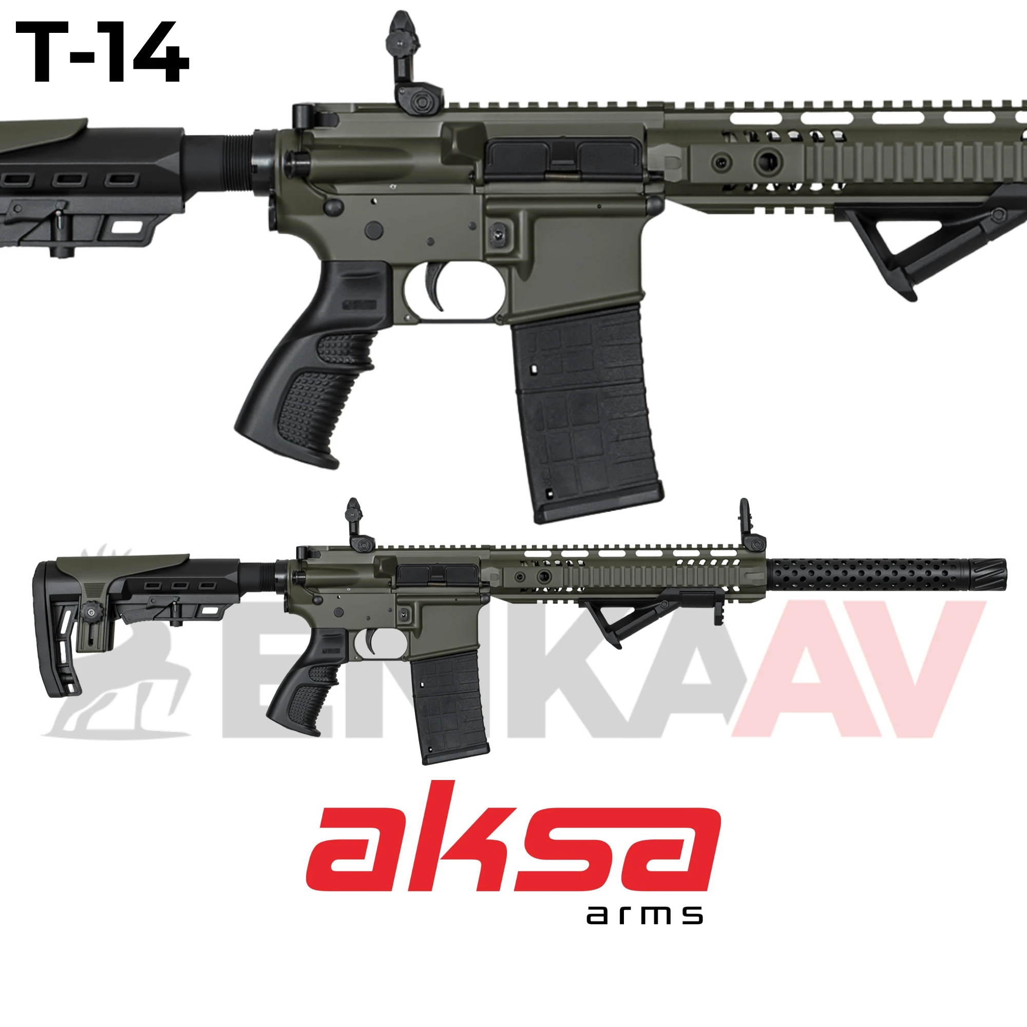 Aksa Crossfire T-1407 Haki 36 Kalibre Şarjörlü Otomatik Av Tüfeği