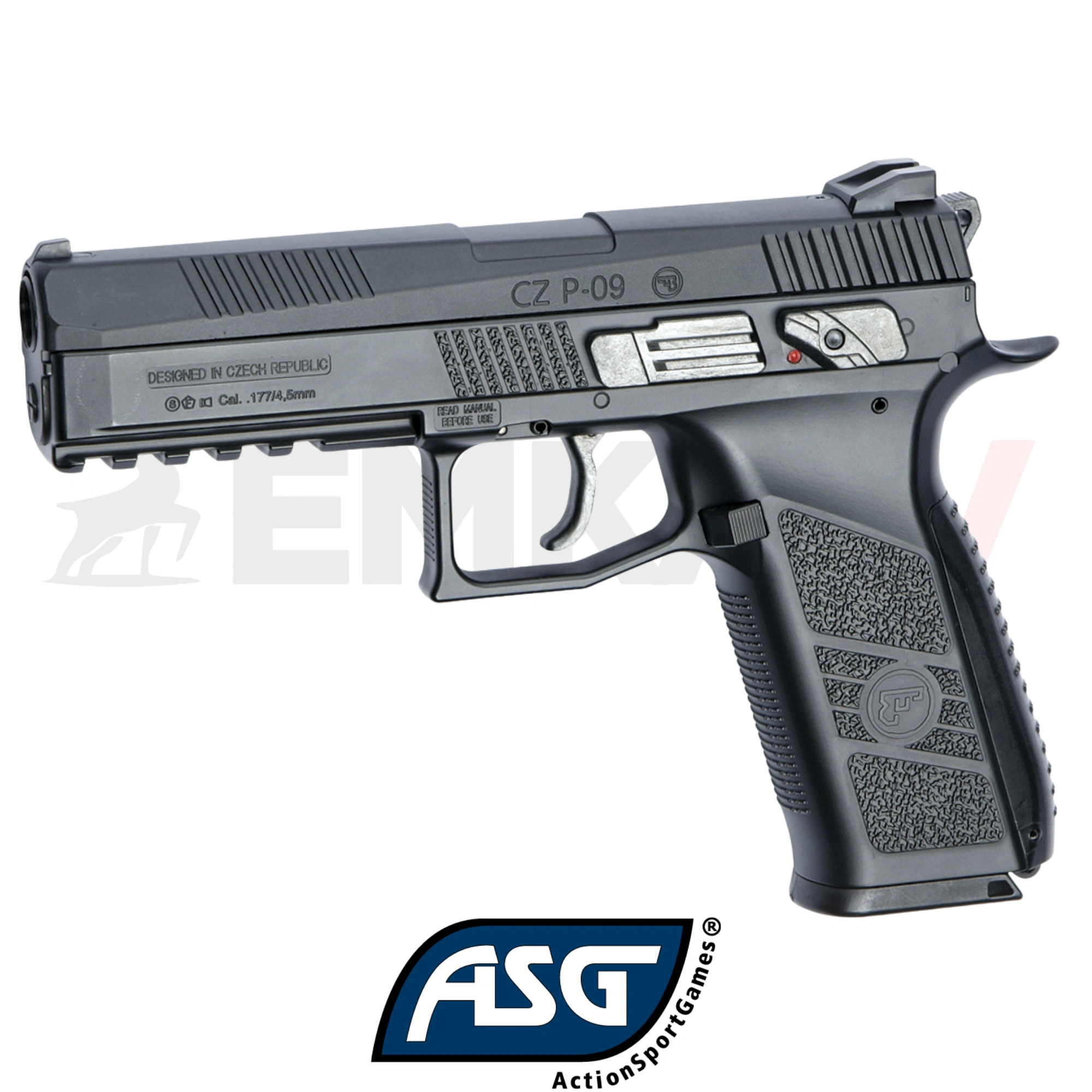 ASG CZ 75 P09 Blowback Havalı Tabanca (Yivli) Pellet 17537