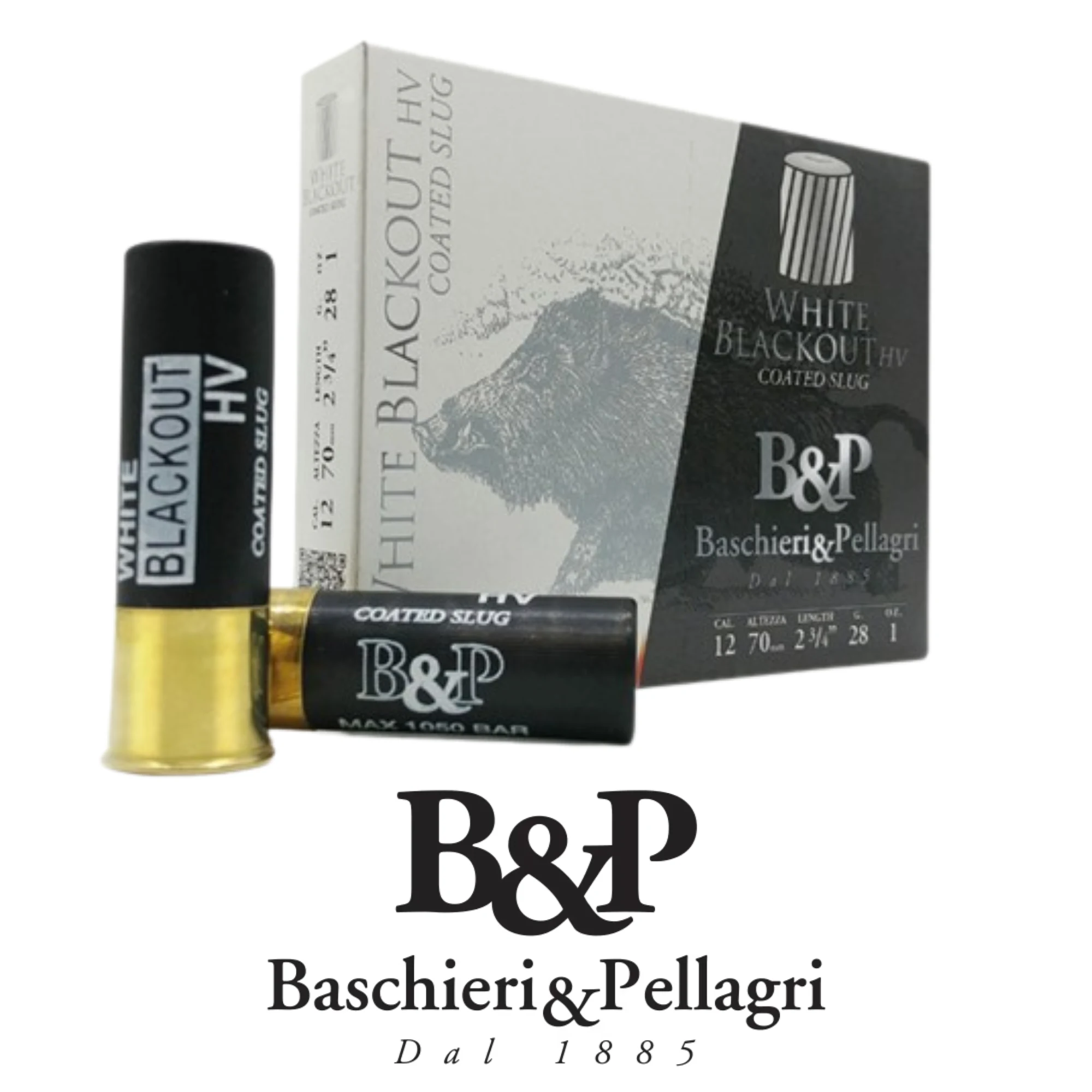 B&P Big Game Palla White Blackout HV Tek Kurşun 12 Kalibre Av Fişeği