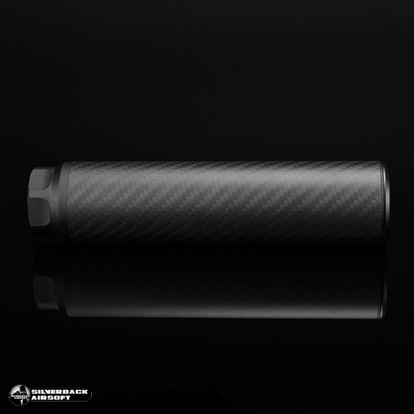 SILVERBACK Karbon Dummy Airsoft Susturucu Replika, Kısa, 14 mm CCW