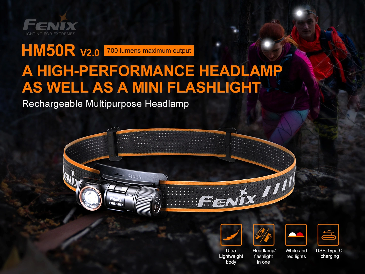 FENİX HM50R V2.0 700 LÜMEN KAFA FENERİ