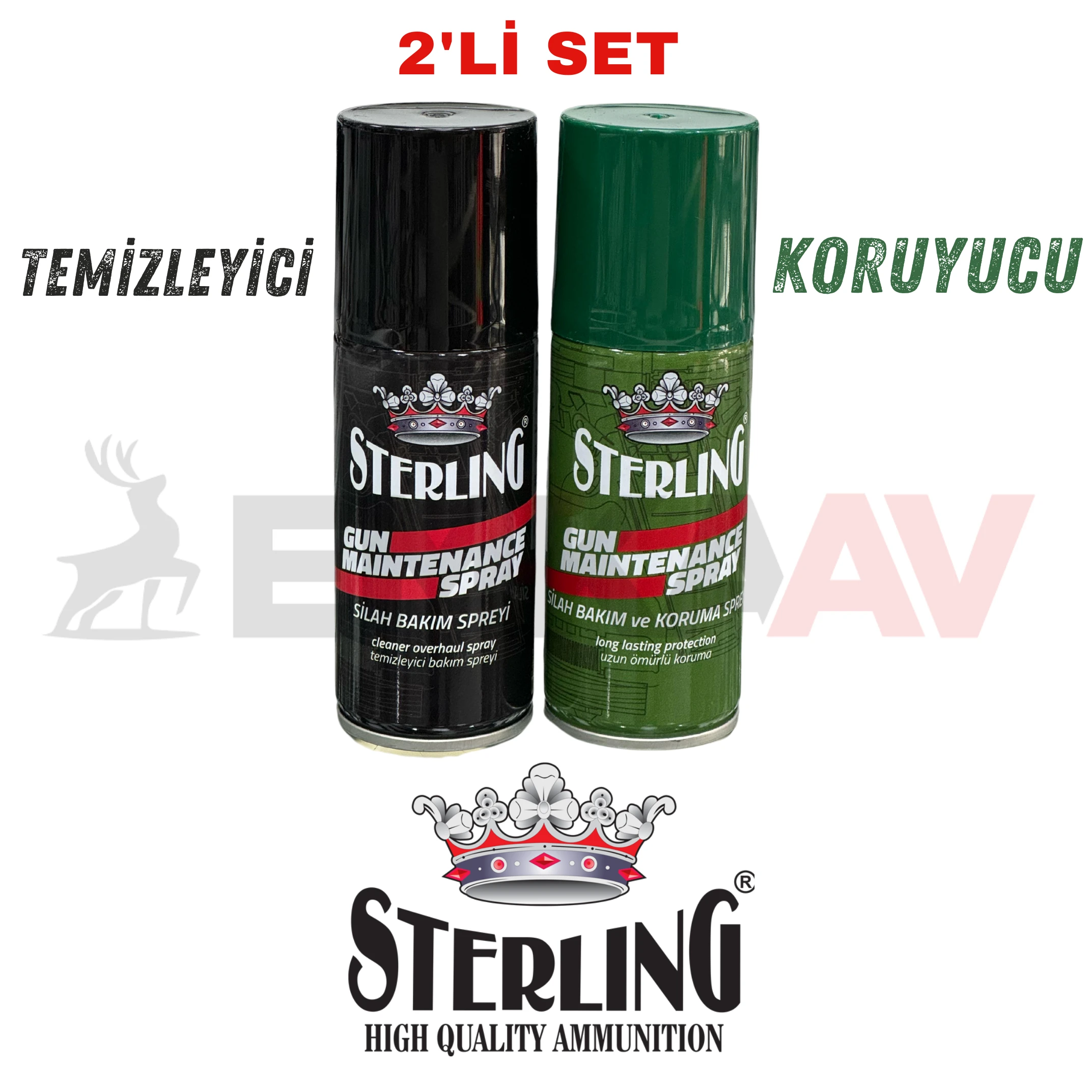 Sterling Temizleyici - Korucu Sprey Yağ Bakım Seti 75 ML