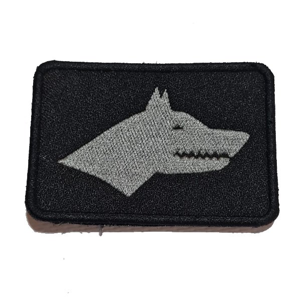 ESKİ TÜRKLER BÖRÜ KURT PATCH - SİYAH-GRİ