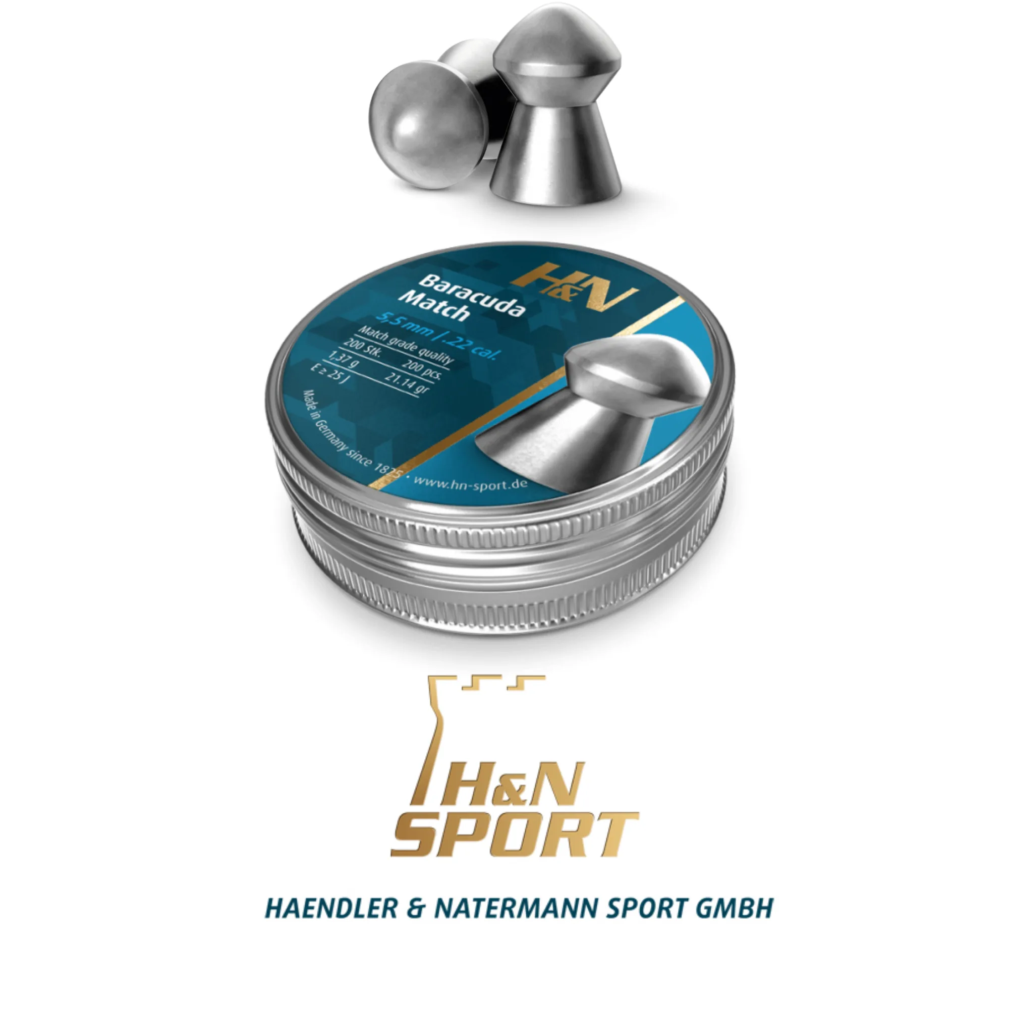 H&N Baracuda Match 5.5 mm Saçma / 200 Adet