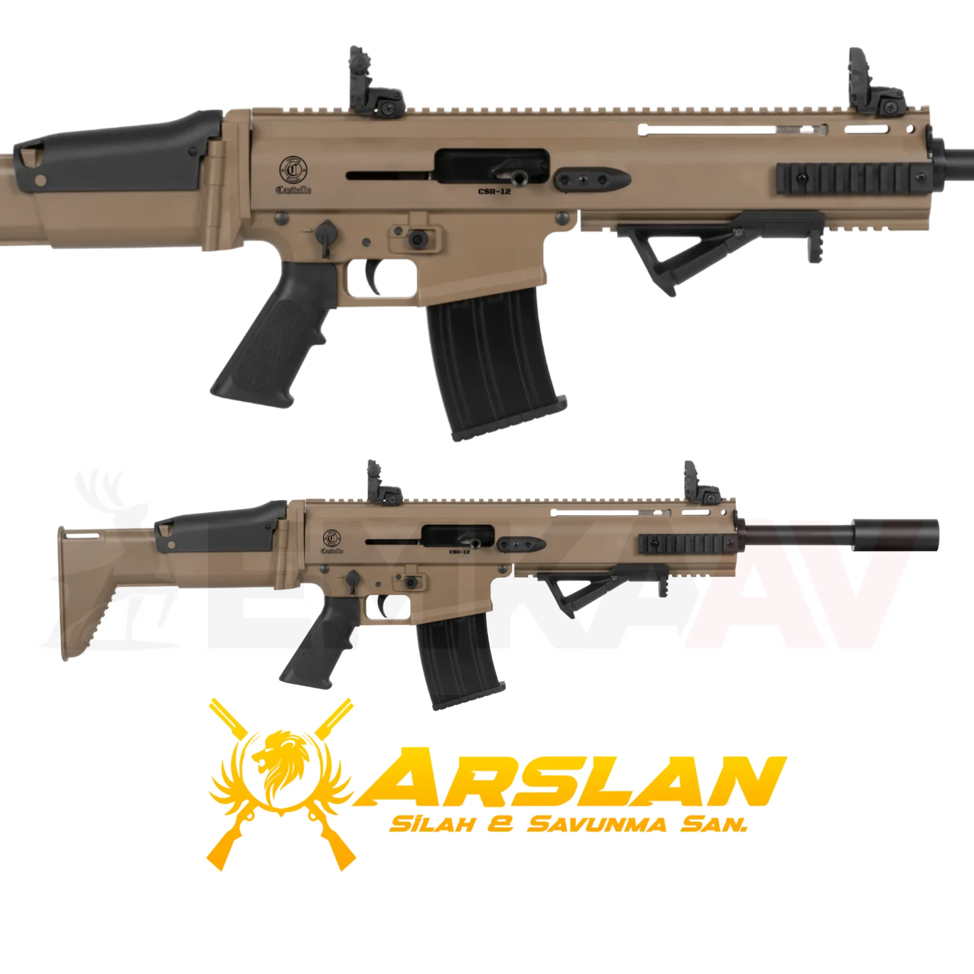 Castello CSR-12: SCAR 12 Kalibre Tan Şarjörlü Av Tüfeği