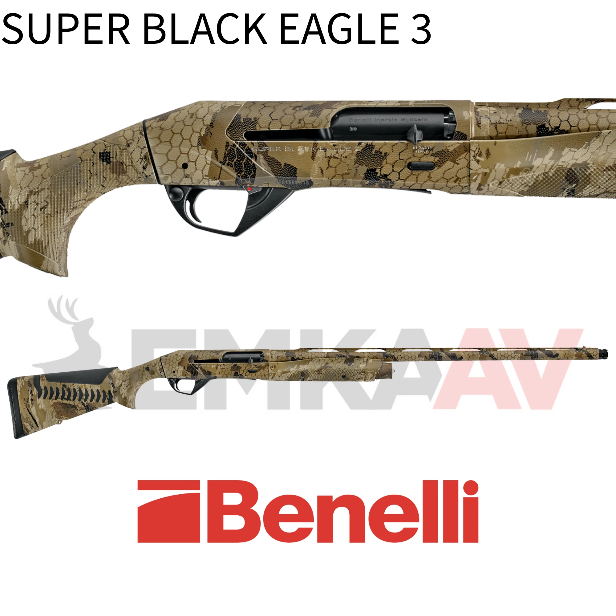 Benelli Super Black Eagle 3 Camo Optifade Marsh Yarı Otomatik Av Tüfeği