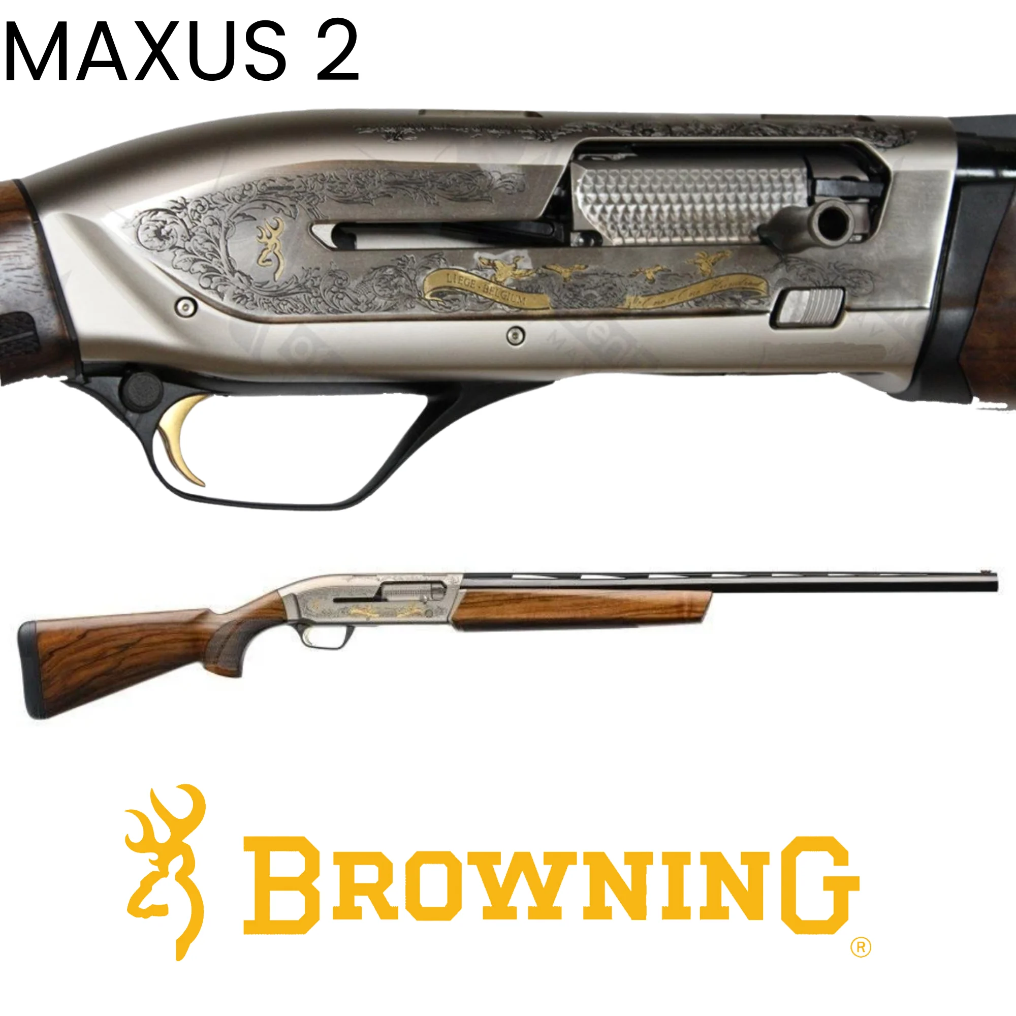 Browning Maxus 2 Limited Edition Gold GR4 Yarı Otomatik Av Tüfeği