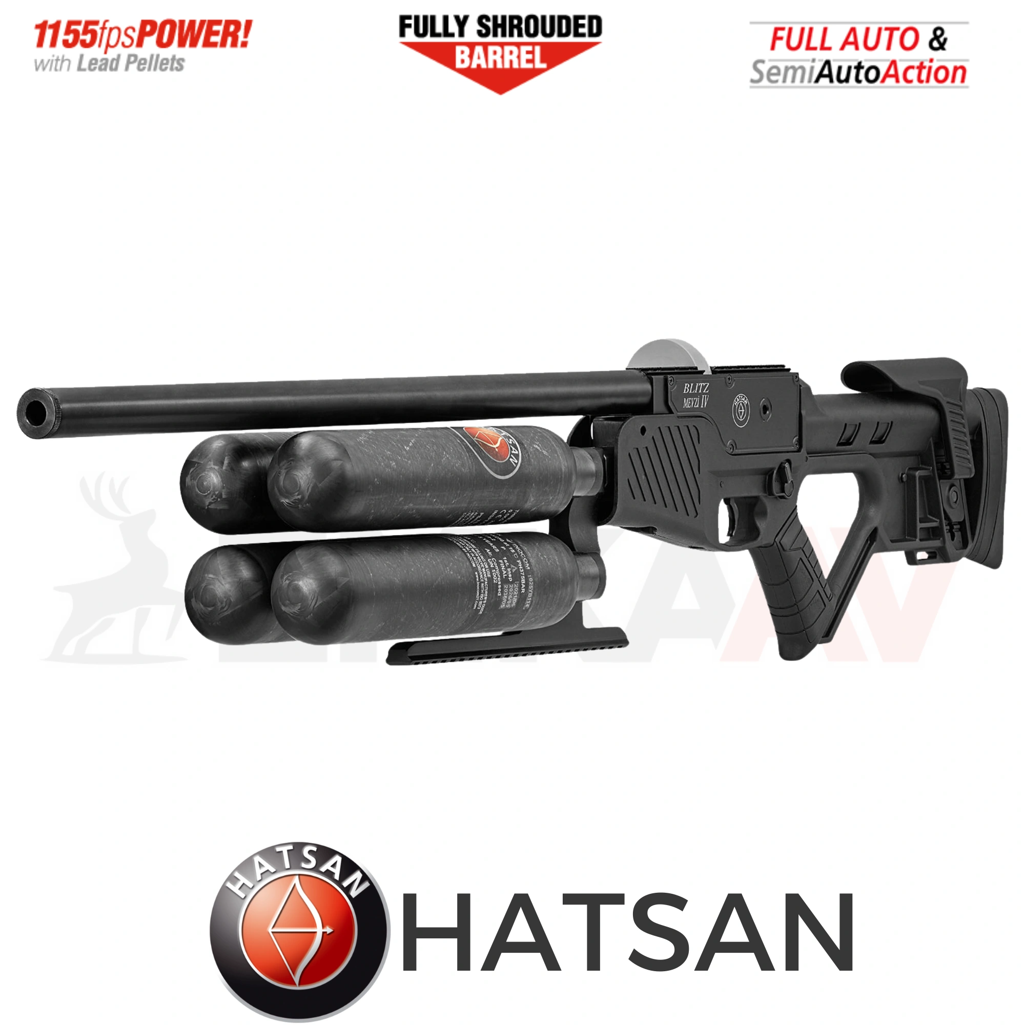 Hatsan Blitz MEVZİ IV Full Auto PCP Havalı Tüfek ( FULL OTOMATİK PCP )