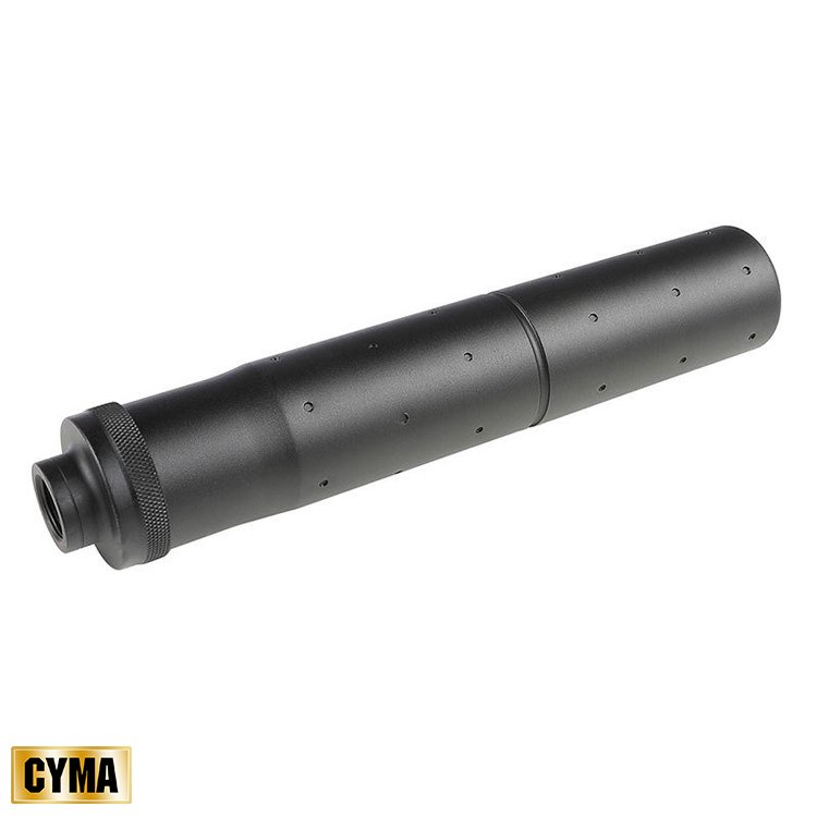 CYMA Socom MK23 Tipi 14mm CCW 189mm Airsoft Susturucu Replika (Siyah)