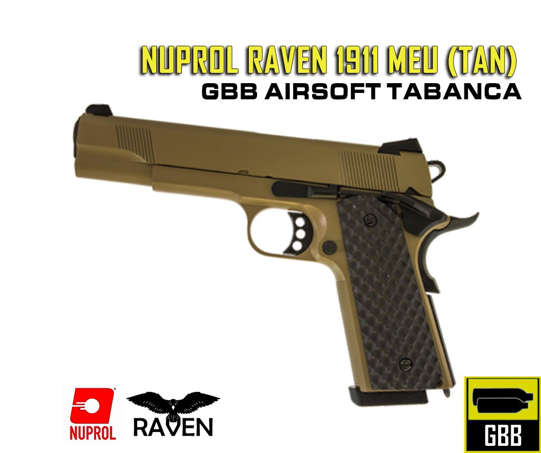 NUPROL RAVEN COLT 1911 MEU (TAN) Çöl Rengi