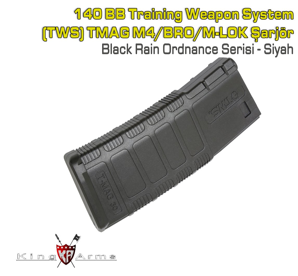 KINGARMS 140BB MID-CAP TMAG M4 Şarjör - Siyah