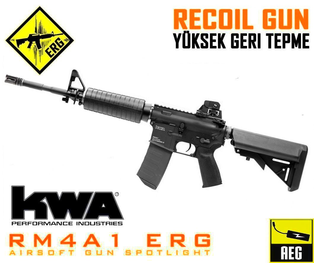 KWA AEG3 RM4A1 ERG Geri Tepmeli Airsoft Tüfek