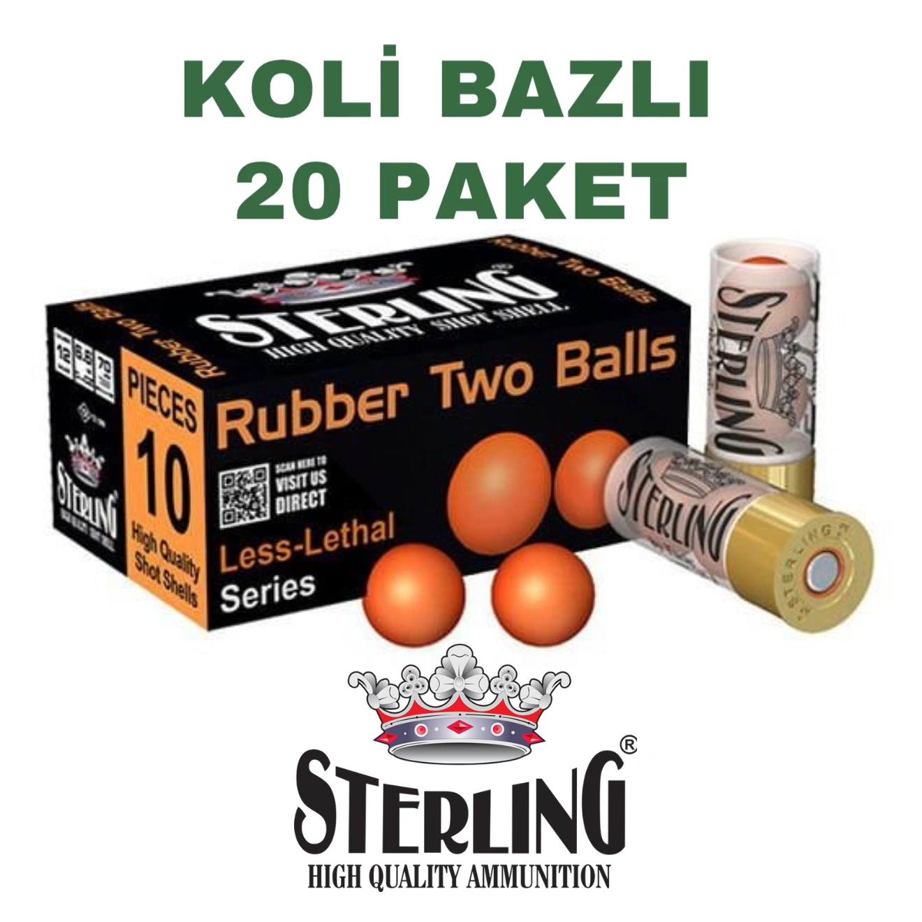 Sterling Rubber Plastik 2 Top Savunma Fişeği Koli Bazlı