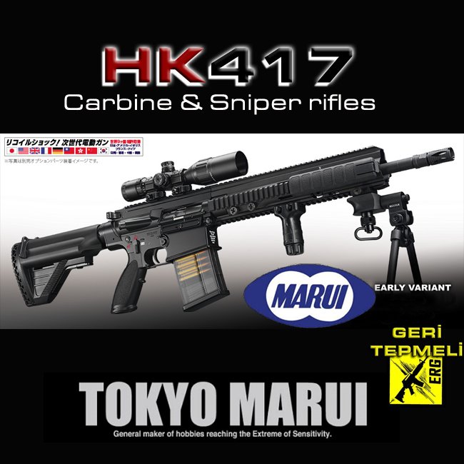 Tokyo Marui HK417 Geri Tepmeli Airsoft Tüfek
