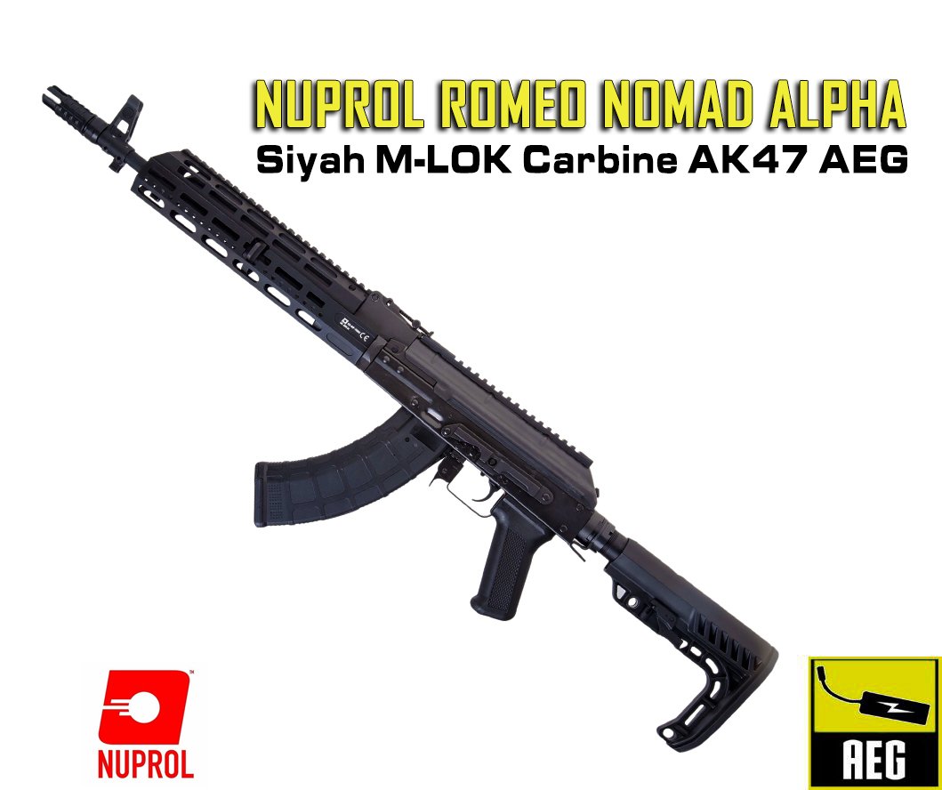 NUPROL Romeo Nomad Alpha - Siyah Mlok Carbine AK47 AEG