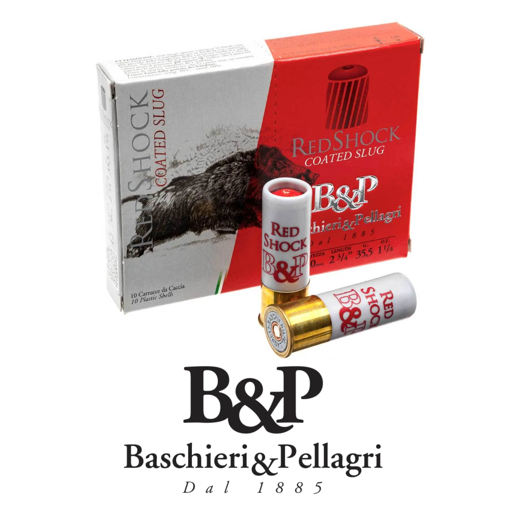 B&P Big Game Palla Red Shock Tek Kurşun 12 Kalibre Av Fişeği