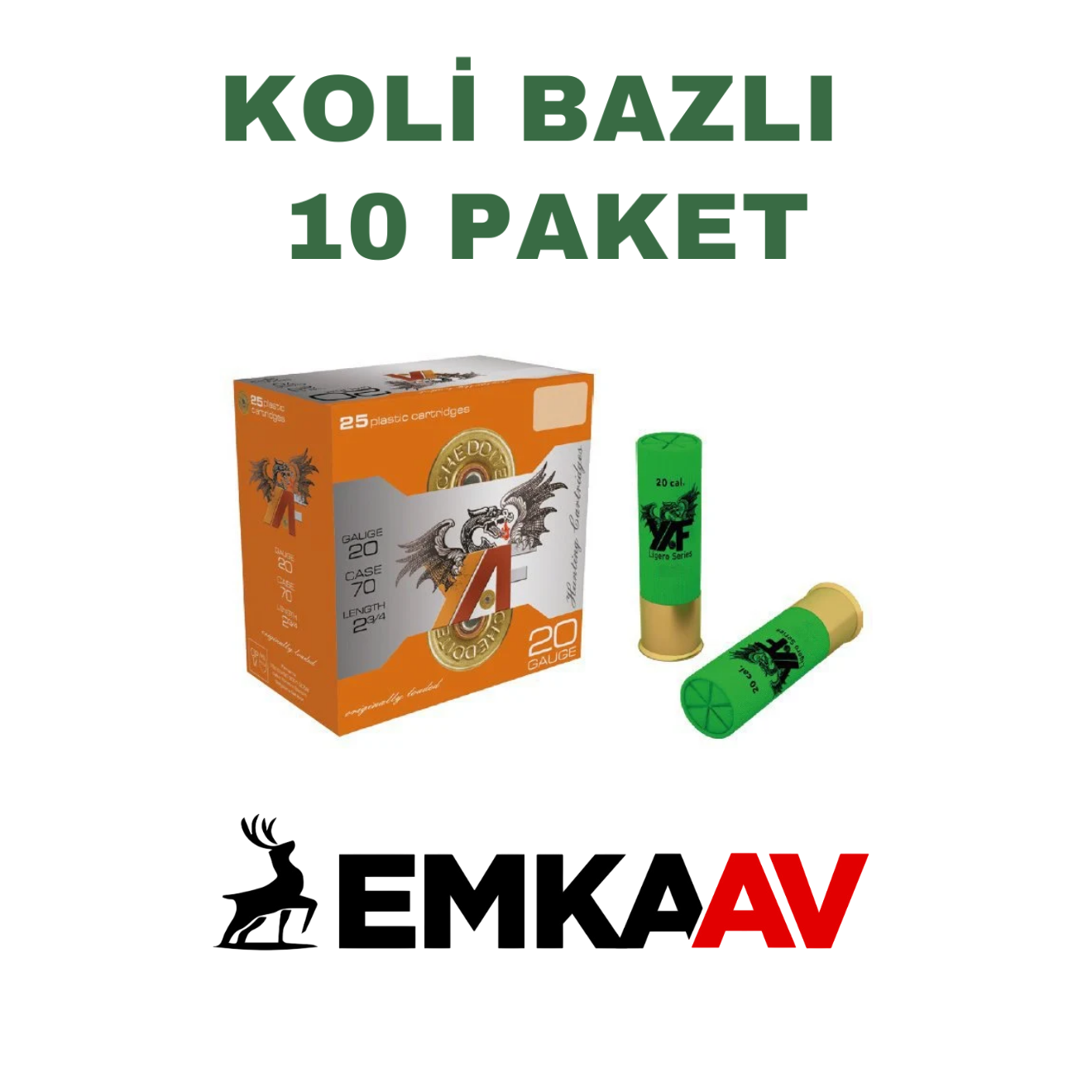 Yaf 20 Cal 25GR Saçma Koli Bazlı Av Fişeği