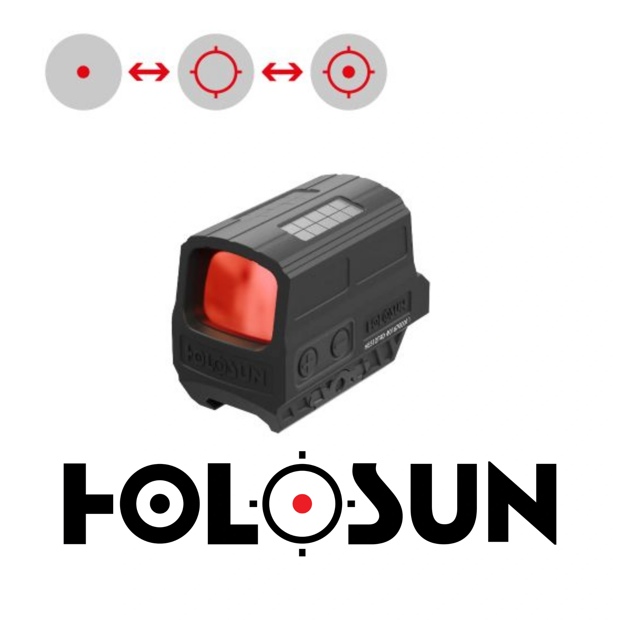 Holosun HS512C Enclosed Solar Multi-Reticle Reflex Sight (2 MOA
