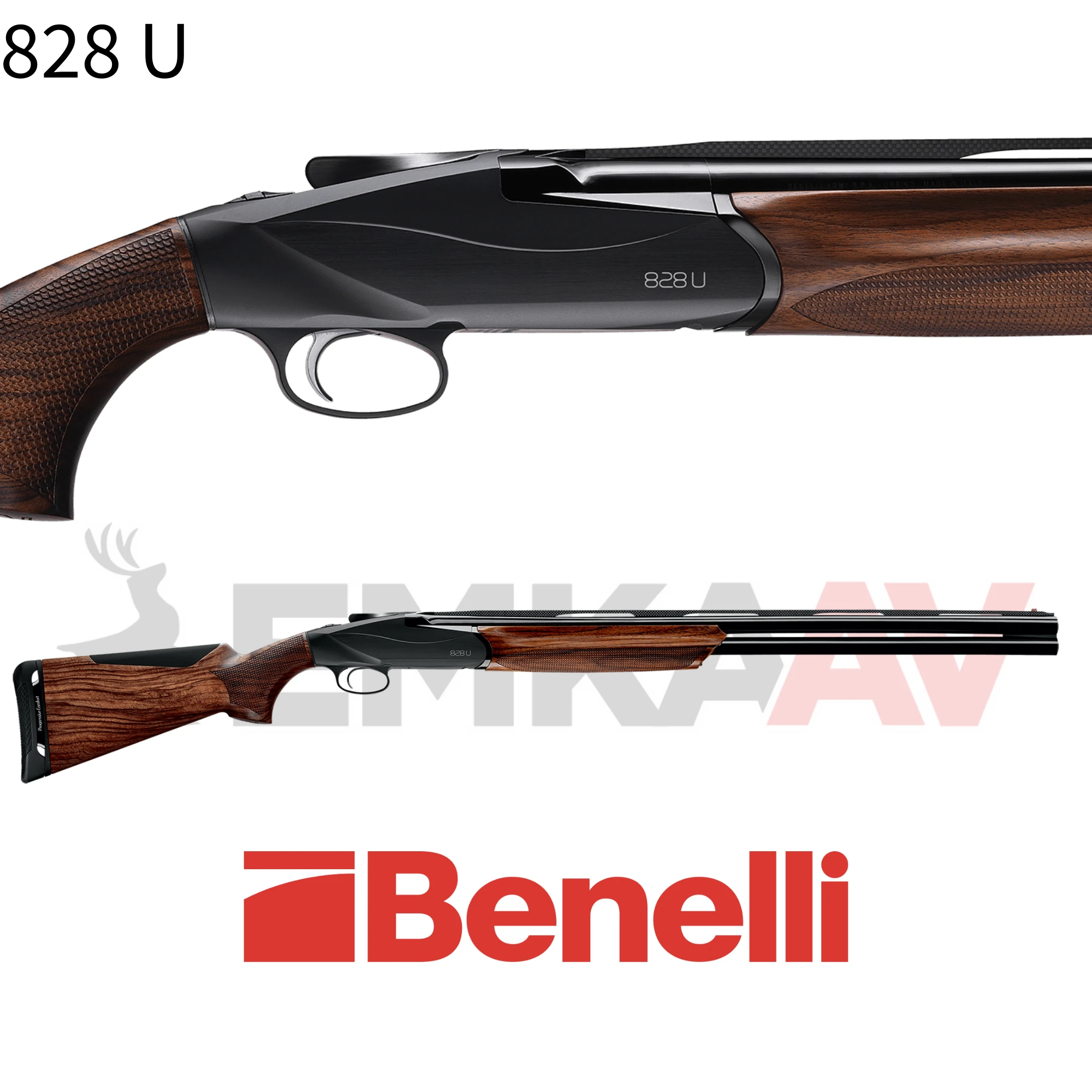 Benelli 828U Black Süperpoze Av Tüfeği