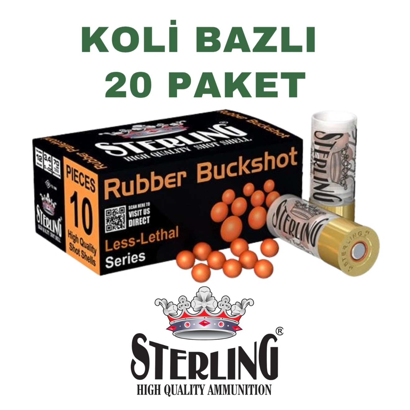 Sterling Rubber Plastik 9 'lu Şavrotin Savunma Fişeği Koli Bazlı