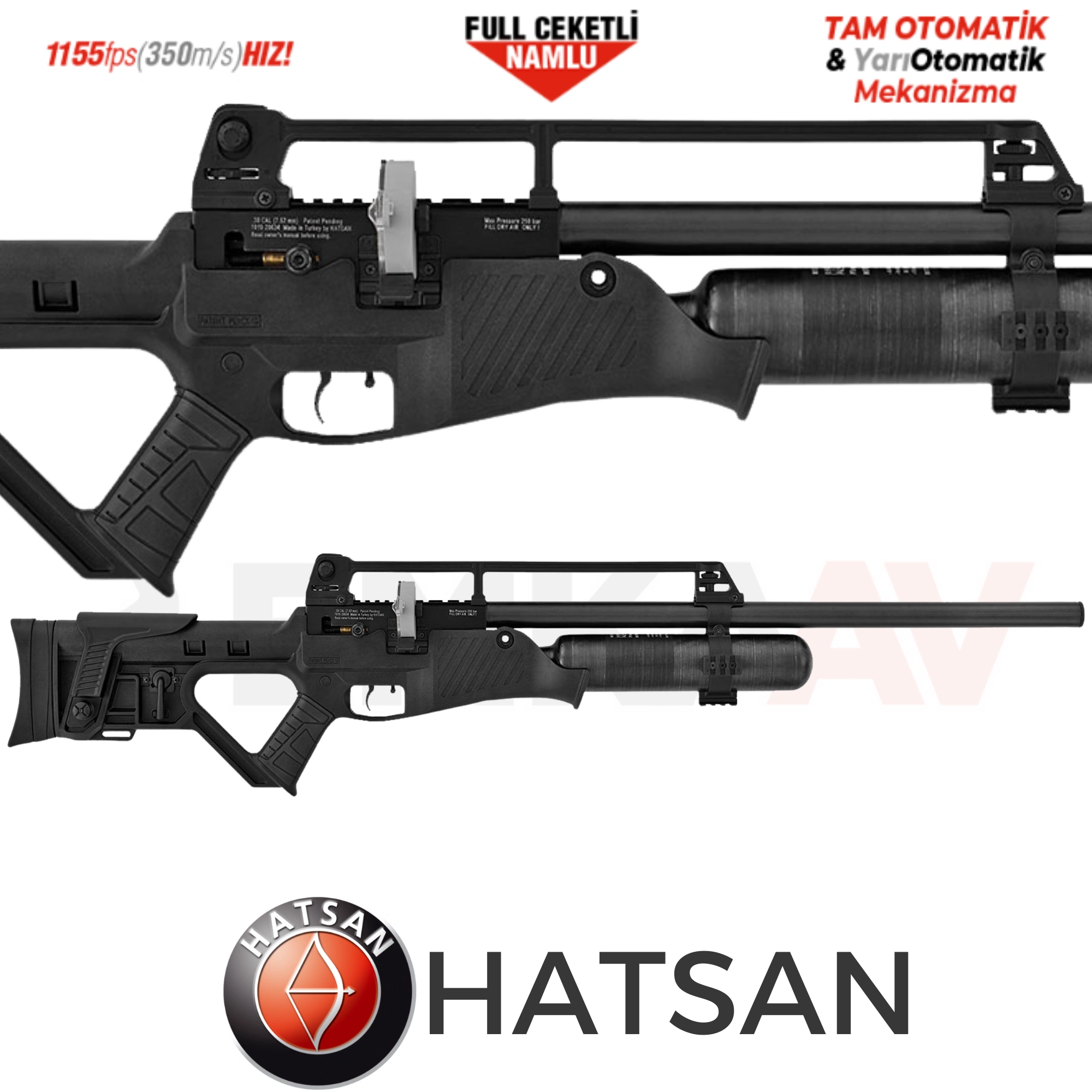 Hatsan Blitz PCP Havalı Tüfek | Yarı & Full Otomatik Güçlü Sistem