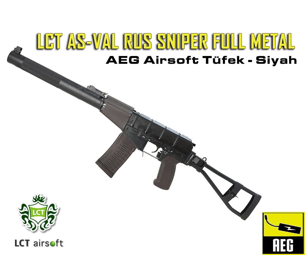 LCT AS-VAL RUS SNIPER TUFEGI FULL METAL AEG