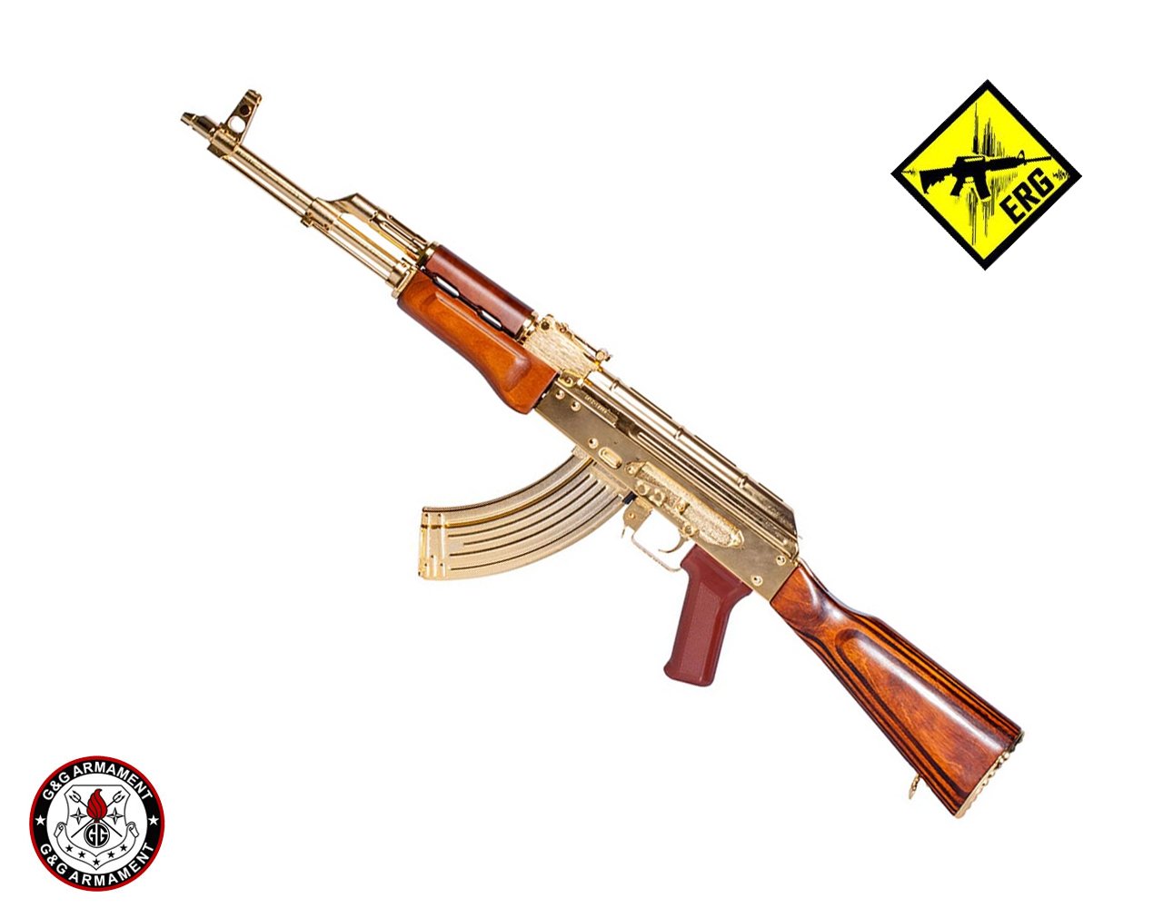 G&G Gerçek AĞAÇ - Altın Kaplama GKM Airsoft EBB Airsoft AEG Tüfek - Sınırlı Sayıda
