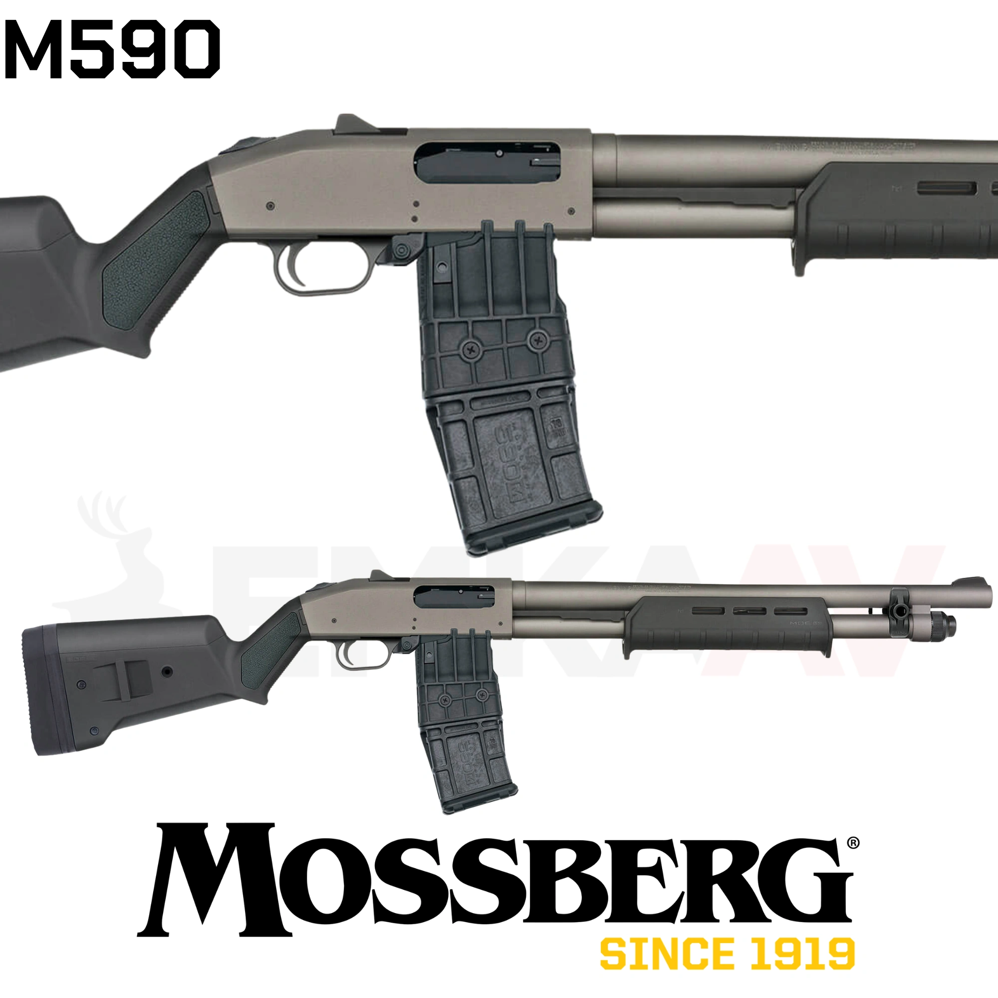 Mossberg M590 Mag-Fed Magpul Pompalı Av Tüfeği (50221)