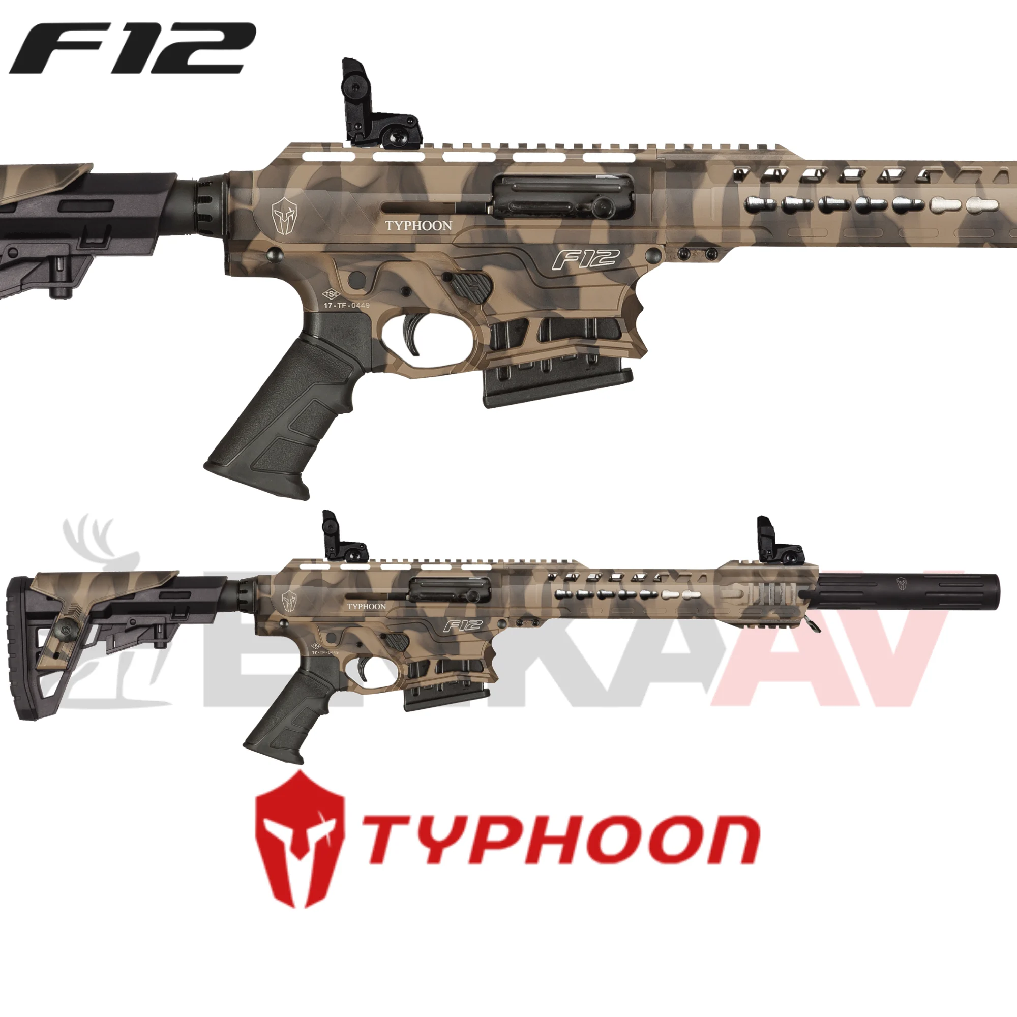 Typhoon F12 FDE CR Şarjörlü Av Tüfeği