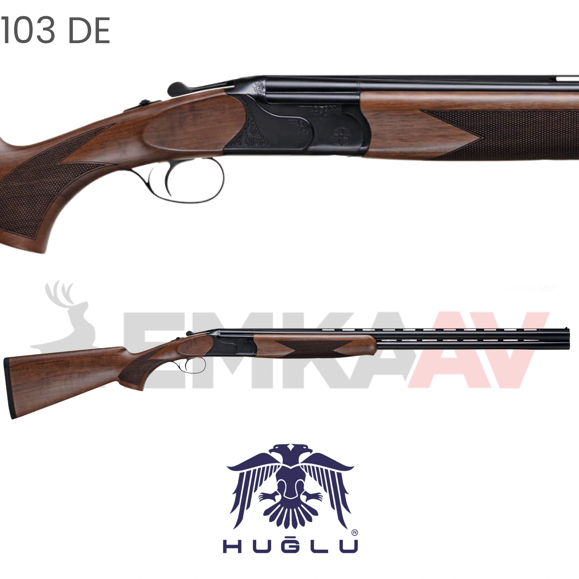 Huğlu 103 DE Siyah Superpoze Av Tüfeği