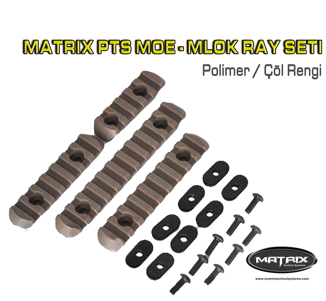 MATRIX PTS MOE - MLOK Polimer Ray Seti - TAN
