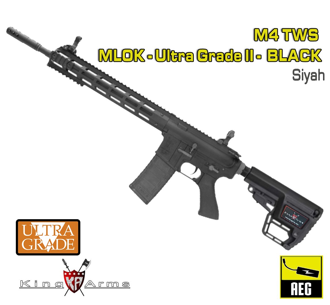 M4 TWS M-LOK Ultra Grade II - Siyah