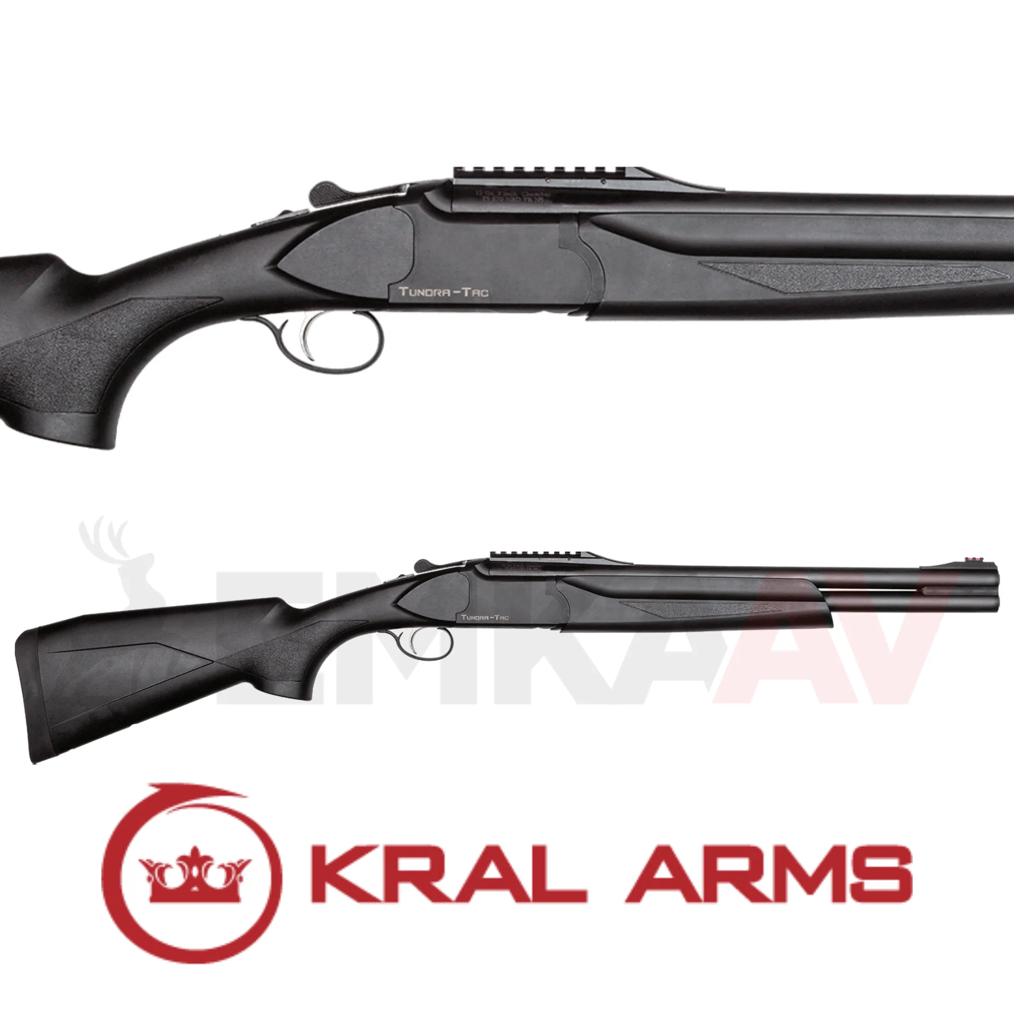 Kral Arms Tundra TAC Siyah Sentetik Slug Süperpoze Av Tüfeği
