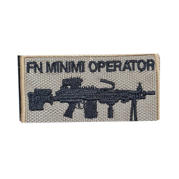 FN MINIMI OPERATOR PATCH- BEJ-SİYAH