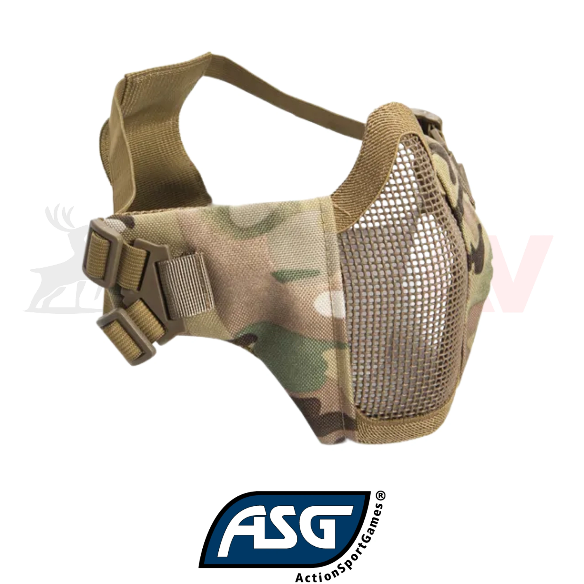 Asg Çene Ağız Korumalı Airsoft Maske (Kamuflaj)