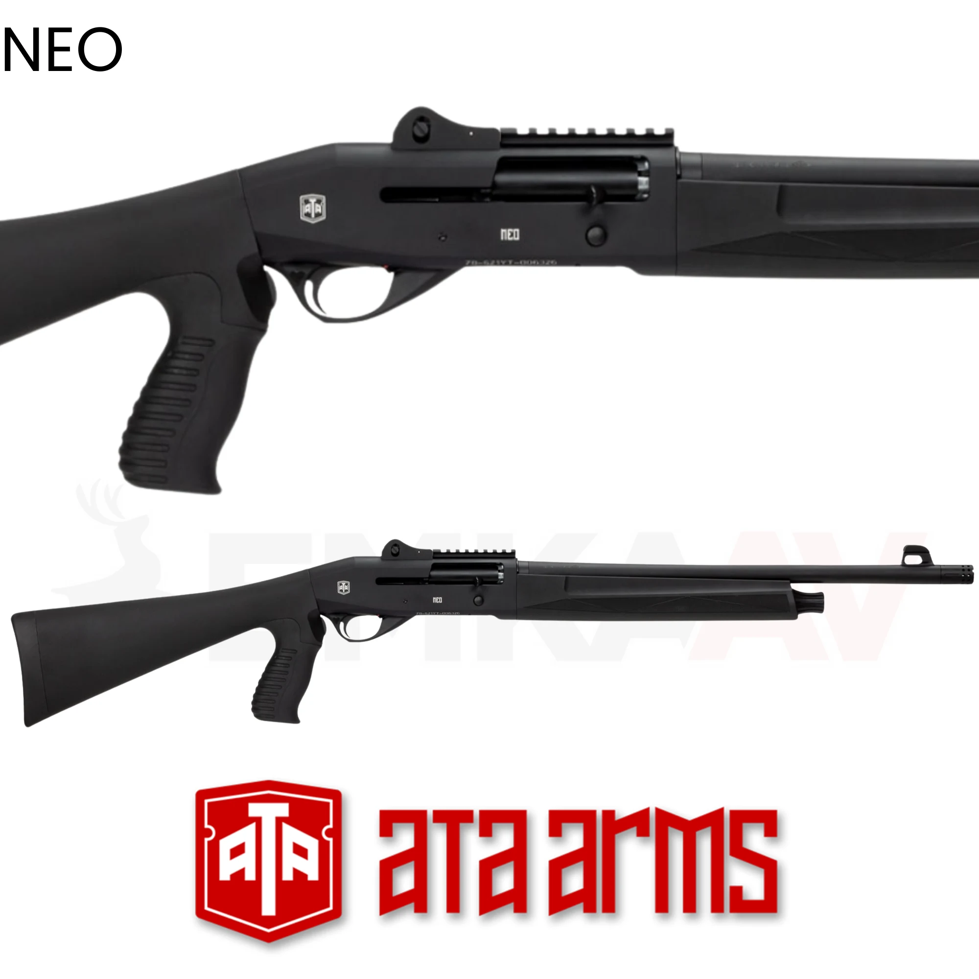 Ata Neo Taktik Siyah Yarı Otomatik Av Tüfeği
