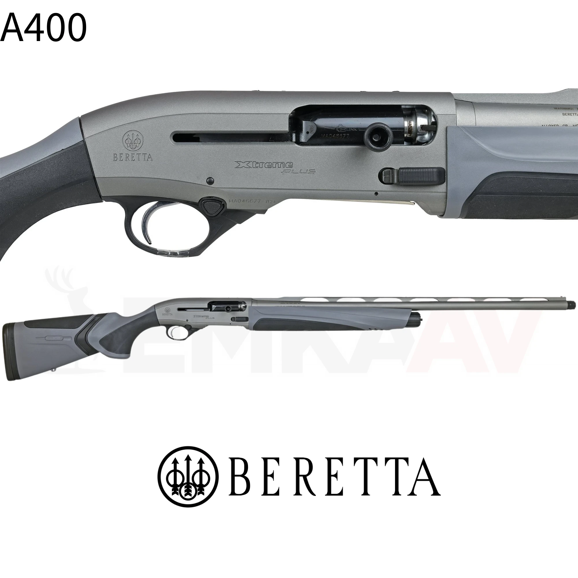 Beretta A400 Xtreme Plus Kick Off Solid Grey Yarı Otomatik Av Tüfeği