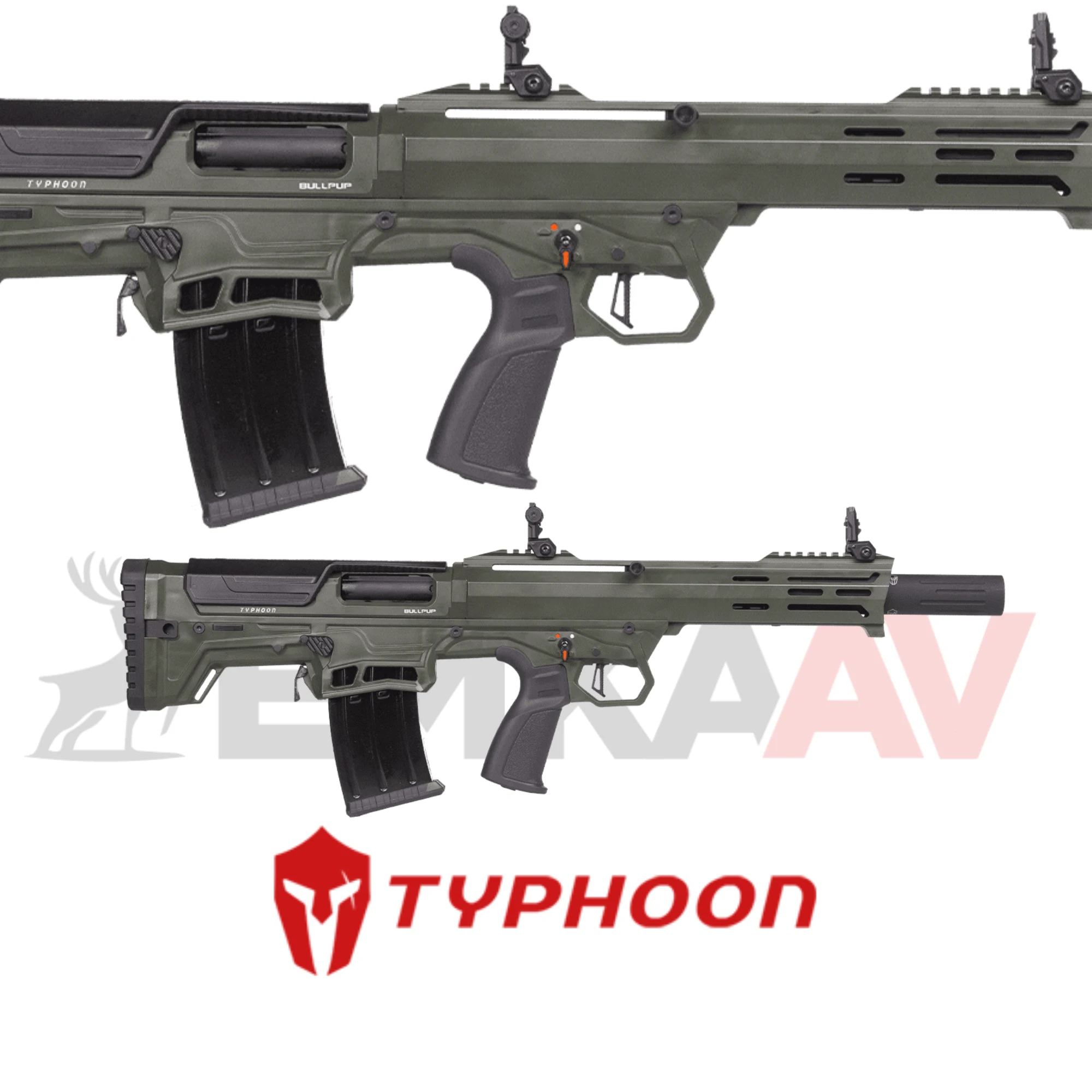Typhoon Sierra 12 Bullpup Yeşil Yarı Otomatik Av Tüfeği