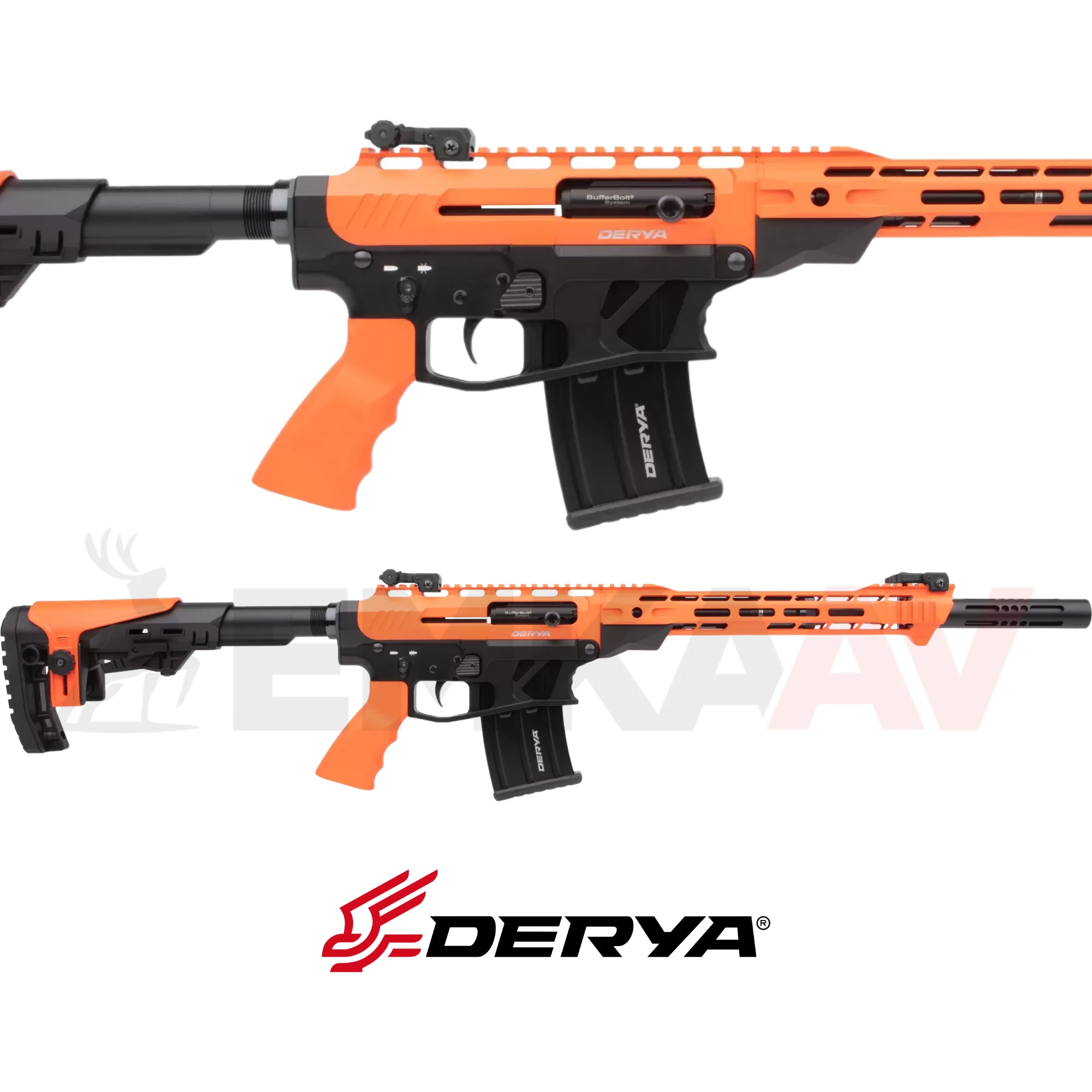 Derya MK-20 ES-205S Turuncu Siyah 20 Kalibre Şarjörlü Av Tüfeği
