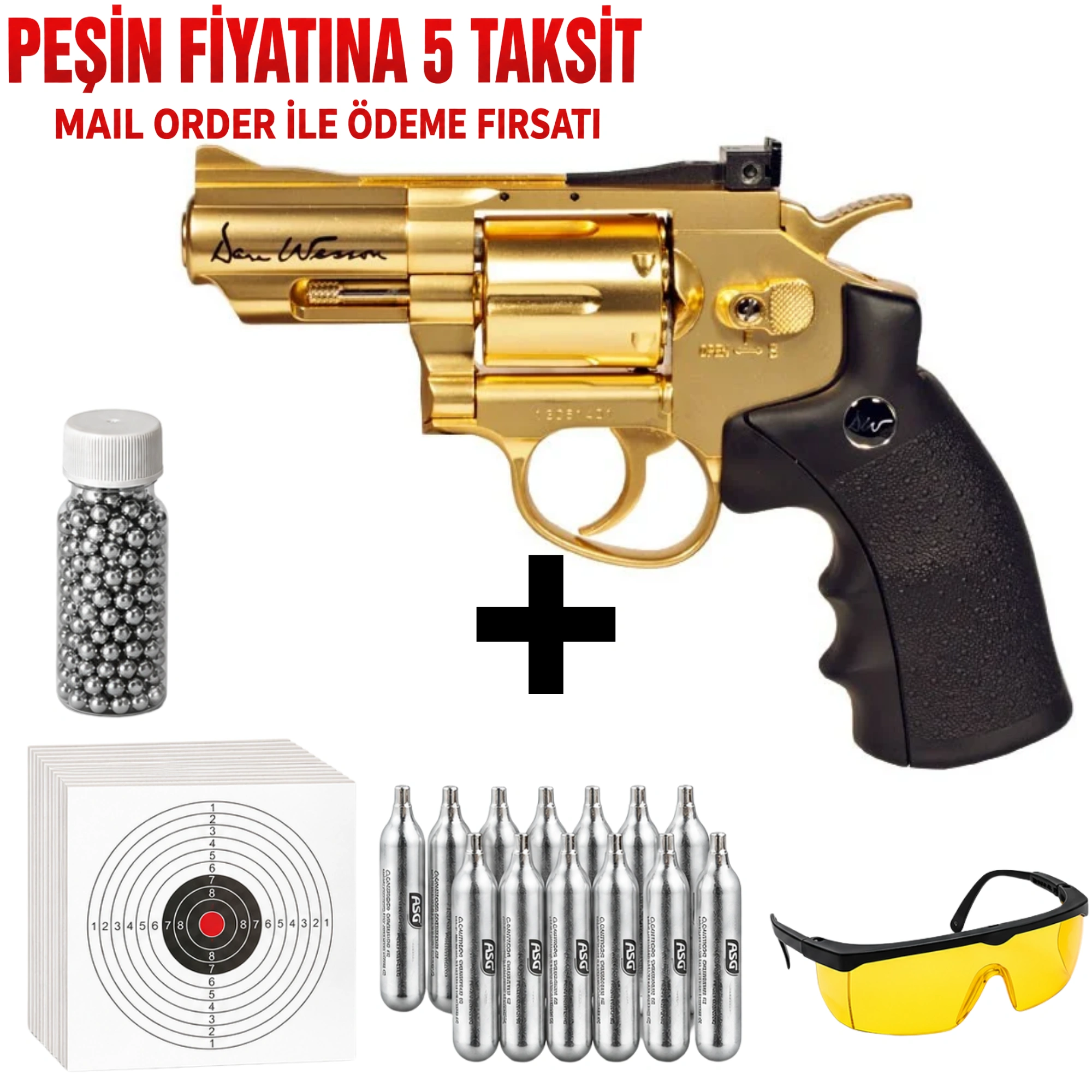 Asg Dan Wesson 2.5 İnç Gold Havalı Tabanca