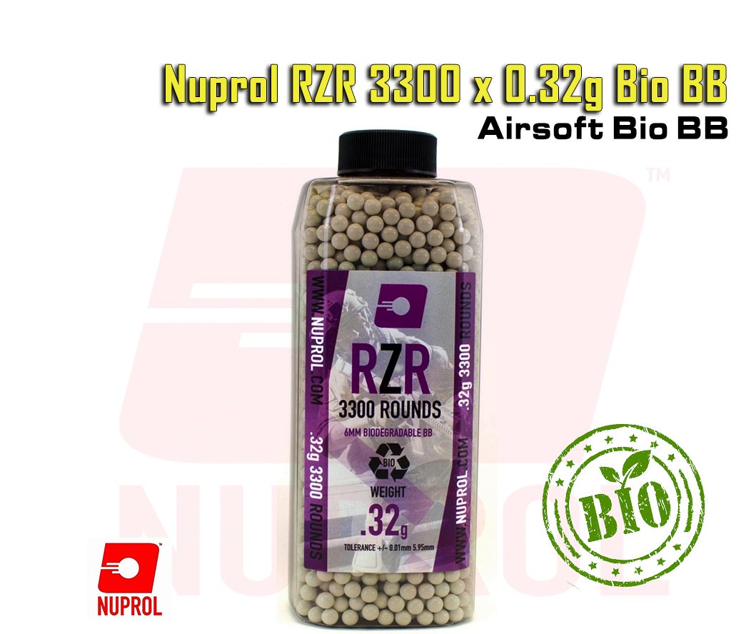 Nuprol RZR 3300 x 0.32g Bio BB - Beyaz
