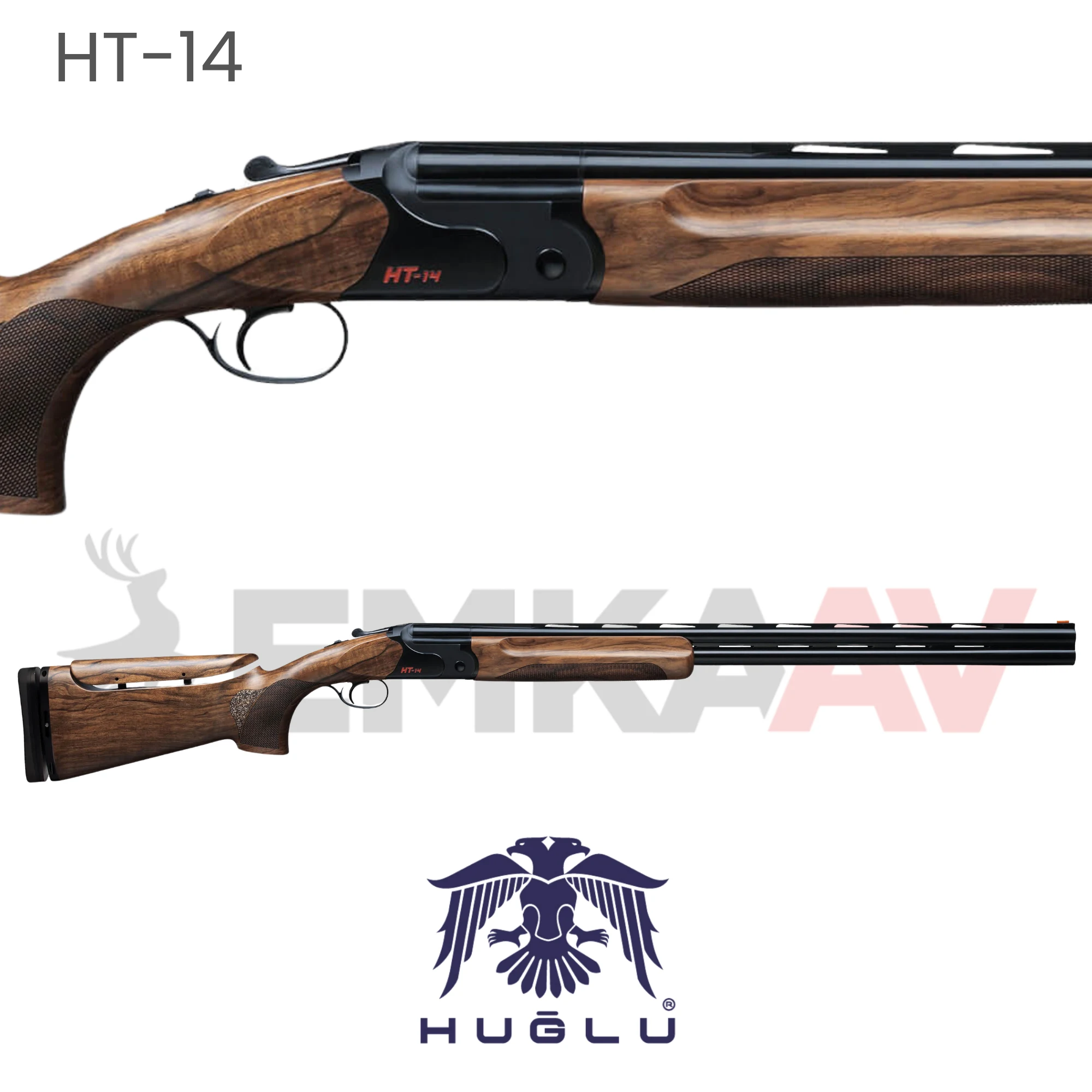 Huğlu HT-14 Siyah Trap/Skeet Süperpoze Av Tüfeği