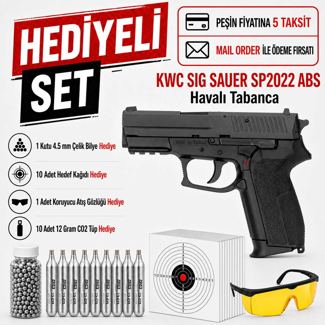 Kwc Sig Sauer SP2022 ABS Havalı Tabanca Fiyatları 2026 | Stoktan