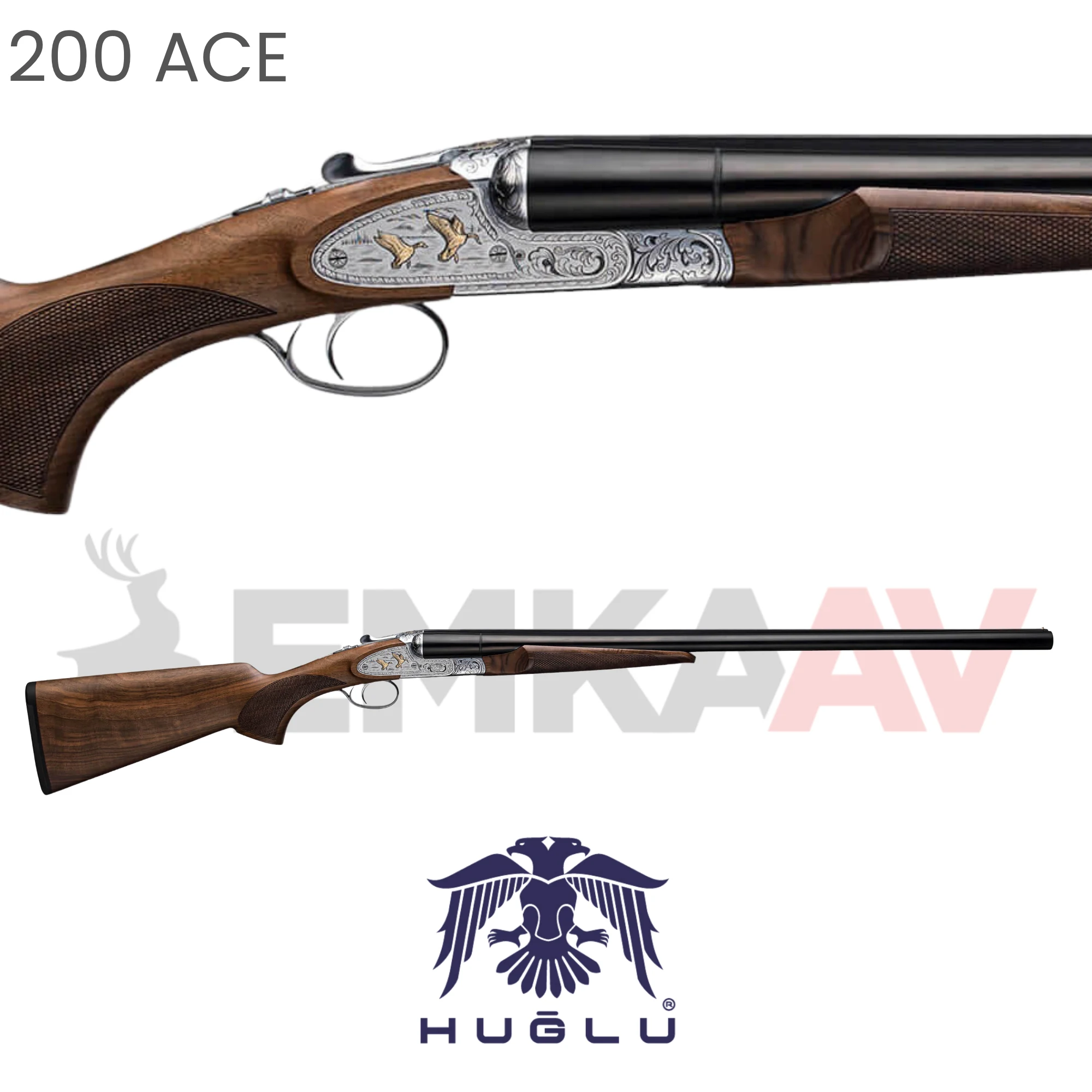 Huğlu 200 ACE GR4 Çifte Av Tüfeği