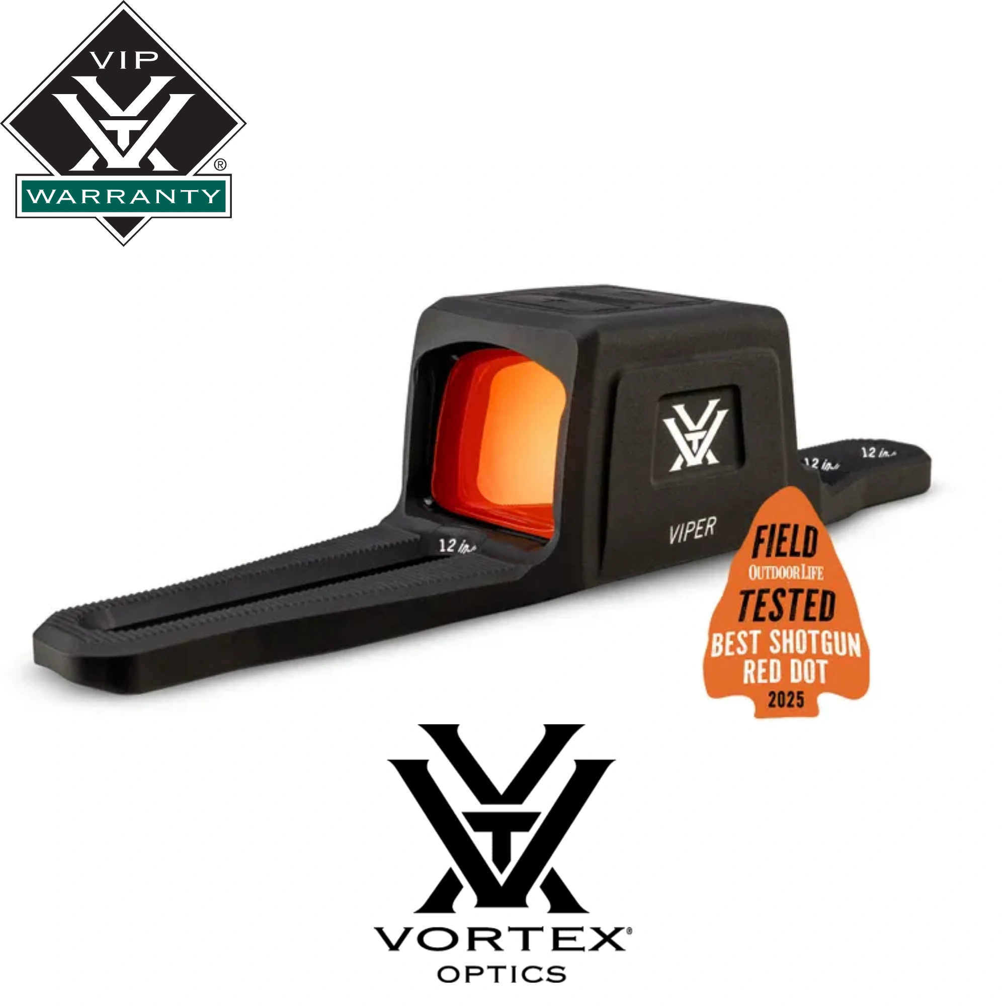 Vortex Viper Shotgun Enclosed Multi Reticle Micro Red Dot (3 MOA Dot & 32/65 MOA Circle Reticle)