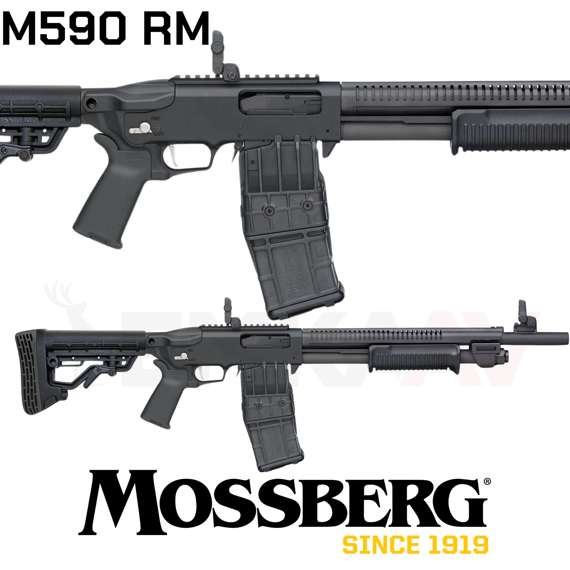 Mossberg M590RM Mag-Fed Şarjörlü Pompalı Av Tüfeği (50213)