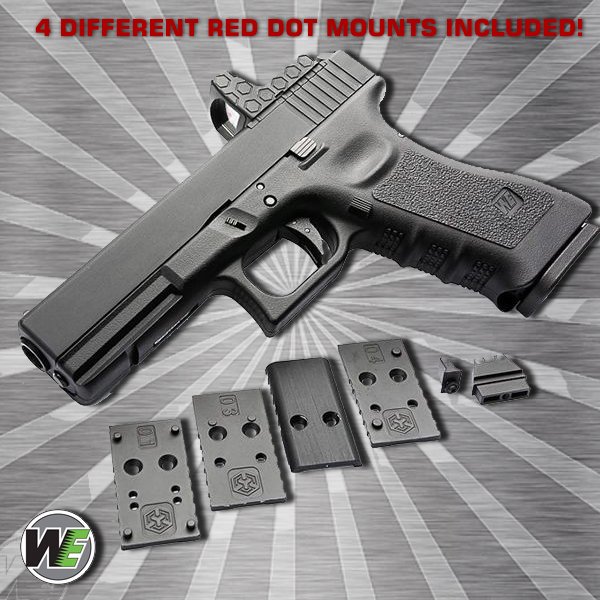WE G17 GEN3 MOS RED-DOT MONTAJ AYAKLI GBB Airsoft Tabanca