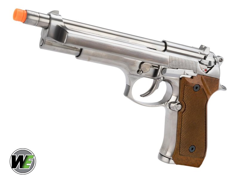 WE-TECH USA HIGH POWER ELITE M9 PTP AIRSOFT GBB TABANCA - KROM / AHŞAP